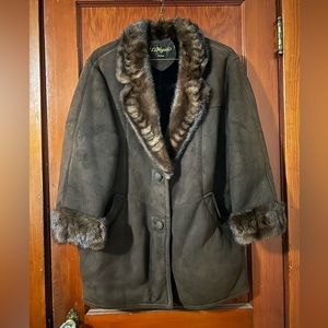 Li Hyun Korean Woman’s Wool Faux Fur Jacket